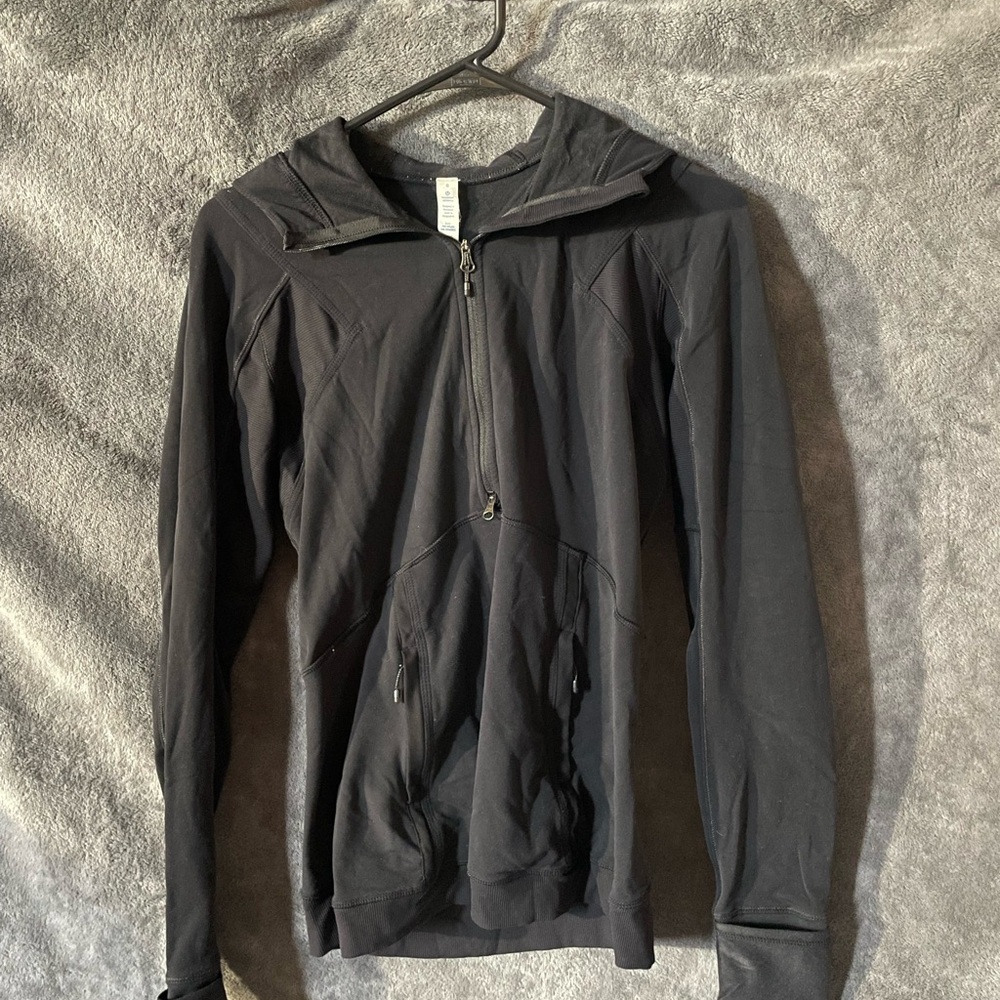 Lululemon Athletica Black Lightweight Hooded Jacket